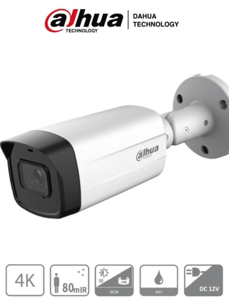 Dahua Hac-Hfw1801Tm-I8 - Camara Bullet 4K/ 8 Megapixeles/ Super Adapt/ Lente De 2.8 Mm/ 106 Grados De Apertura/ Ir De 80 Metros/ Wdr Real De 120 Db -