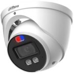 Dahua Hac-Me1239Hn-A-Pv - Cámara Domo Tioc De 2 Mp/ Disuasion Activa Luz Roja Y Azul/ 3.6 Mm/ Microfono Y Altavoz / 40 Metros Ir/ Metalica/ IP67/ -