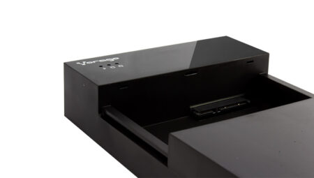 GAB. USB 2.0 PARA DISCO DURO SATA 2.5″ Y 3.5″ VORAGO HDD-300 COLOR NEGRO