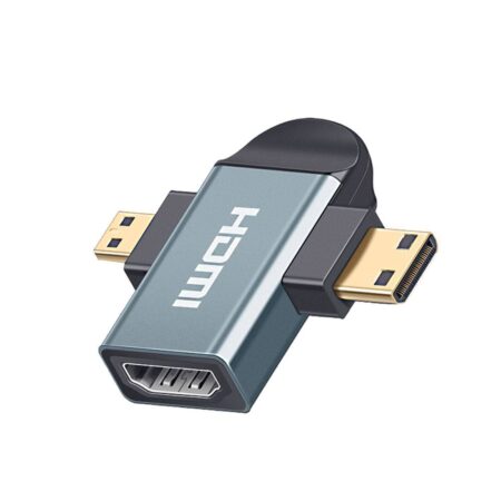 Adaptador HDMI 2 En 1 Uno Ub / Negro -