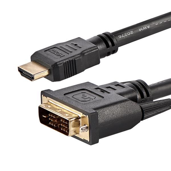 CABLE 1.8M ADAPTADOR VIDEO HDMI A DVI-D DE 1.8M            .