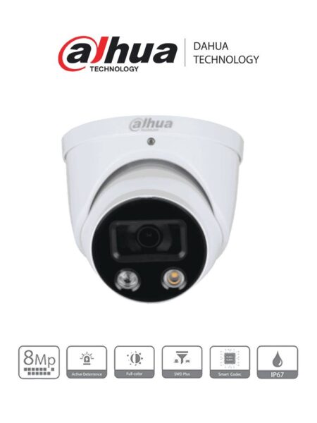 Cámara Domo Dahua Technology Hdw3849Hn-As-Pv -
