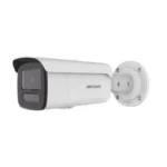Camara Bala IP Hikvision Ds-2Cd2T63G2-4Li2U 6Mpx/Lente 4Mm/Dual Light/2 Microfonos Integrados/80M Ir/Acusense/IP67/Ik10/PoE/Onvif/Metal