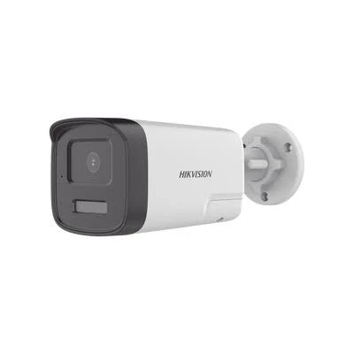 Camara Bala Turbohd Hikvision Ds-2Ce17D0T-Lts 2Mpx/Lente 3.6 Mm/40 Mts Ir Exir + 40 Mts Luz Blanca/Microfono/Bocina Integrado/Exterior IP67/Dwdr/Audio Bidireccional + Dual Light + Colorvu