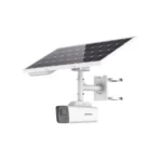 Kit Solar IP All In One C/Camara IP Bala Hikvision Ds-2Xs2T47G1-Ldh/4G/C18S40, 4Mpx/Lente 4Mm/Color Vu/Panel Solar/Bateria De Respaldo De Litio 23.2Ah/Conexion 4G