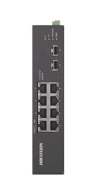 Switch Industrial No Administrable Gigabit, Hikvision, 6 Puertos Gigabit PoE+ (30 W) + 2 Puertos Gigabit PoE (60 W)/2 Puertos Sfp/120 W Total/48 A 57 Vcd, Ds-3T0510Hp-E/Hs
