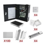 Kit De Control De Acceso Hikvision Con Tarjeta Para 4 Puertas, Software Ivms4200 Incluido, Kit-Tarjeta-04