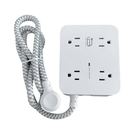 Tira Multicontacto Hn8U5Wc2 – 8 Tomas De Corriente Espaciadas. 2 USB A, 2 USB C