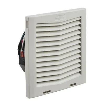 VENTILADOR CON FILTRO DE MONTAJE LATERAL HF10 HOFFMAN HF1024413 COLOR NEGRO
