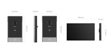 Videoportero Ezviz Hp7 – Negro, H.265 / H.264, 7 Pulgadas, 2048 X 1296 Pixeles