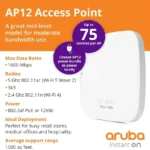 Aruba Instant On Ap12 1300 Mbit/S Blanco Energía Sobre Ethernet (PoE)