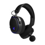 Diadema Game Factor Hsb600 Inalámbricos - 18 Horas, Triple Conectividad 2.4/Bt/Tipo C, Micrófono Removible, Surround 7.1, Rgb, Negro