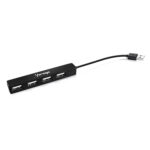Hub USB 2.0 Vorago De 4 Puertos Slim Hu-100