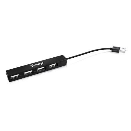 Hub USB 2.0 Vorago De 4 Puertos Slim Hu-100