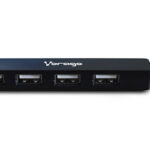 Hub USB 2.0 Vorago De 4 Puertos Slim Hu-100