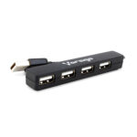 Hub USB 2.0 Vorago De 4 Puertos Slim Hu-100