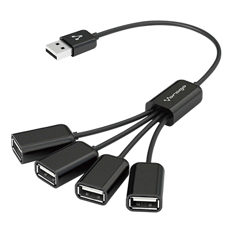 Concentrador Vorago Hu-101 4 Puertos USB Pulpo