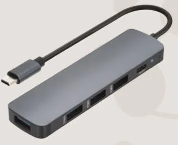Hub USB Tipo C Gigatech Hubc-400 3Xusb 3.01, 1X Tipo C P/D