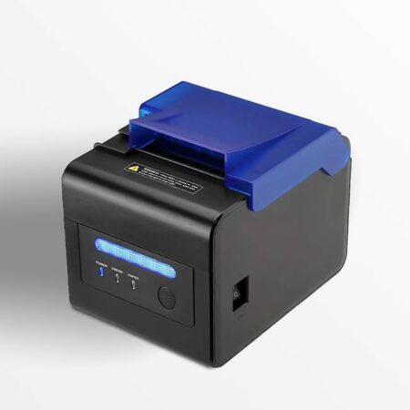 Ns Tech Mini Printer Térmica Nationalsoft 80303 – Térmica Directa, Alarma Sonora Y Luz, USB/Serial/LAN