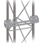 Herraje Multiproposito Syscom Towers Shu-Ptz-30 Para Torre Stz30G/Ideal Para Instalacion De Ptz O Bullet En Torre