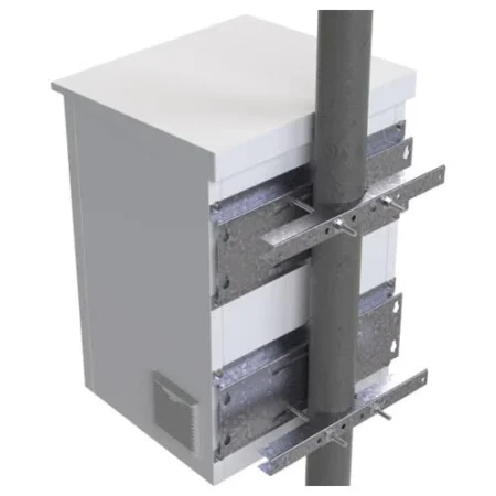 Herraje Para Fijacion A Pared Linkedpro Lp-Forte-16U-Bra-R2 Tambien Para Torre O Poste/Compatible Con Lp-Forte-16Ur3 Y Lp-Forte-24U-R3
