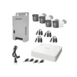 Kit Dvr 4 Canales Hilook Hl-1080P-2E-Twa 1080P/Audio Bidireccional Turbohd/2 Camaras Turret Exterior/Bocina Y Microfono Integrado/2 Fuentes De Poder Y Accesorios