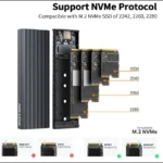 Gabinete Para SSD M.2 Hiksemi Hs-Hub-Mdc1, Conector USB-C, 10G De Trasmision, Disipacion De Calor De Alta Eficiencia, Color Gris