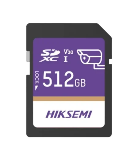 Memoria MicroSD 512Gb Hiksemi Hs-Tf-E1/512G Clase 10, Para Videovigilancia (Uso 24/7)