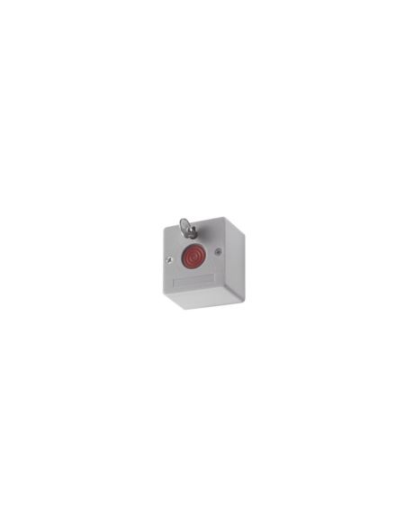Boton De Panico Cableado Hikvision Ds-Pd1-Eb Compatible Con Cualquier Panel De Alarma/Llave De Seguridad/Na/Nc/Material Retardante Al Fuego