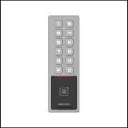 Teclado Exterior WiFi Hikvision Ds-K1T805Mbfwx/Antivandalico/IP65/Ik08/Acceso Por Pin, Tarjeta Mifare, Huella Y Tarjeta Virtual Bluetooth