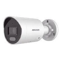 Camara Bala IP Hikvision Ds-2Cd2047G2H-Liu 4Mpx/2.8Mm Lente/40Mts Ir+40Mts Luz Blanca/Microfono Integrado/Exterior IP67/Videoanaliticos/Captura Facial/PoE