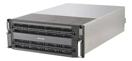 SERVIDOR NAS HIKVISION DS-AT1000S/160 16 BAHIAS, 8 DISCOS DUROS DE 20TB, SOPORTA 180 CANALES, 4 TARJETAS DE RED, CONTROLADOR SIMPLE, SATA III, NEGRO