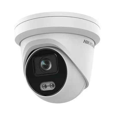 Camara Turret IP Hikvision Ds-2Cd3347G2-Ls(U)(C) 4Mpx/Lente 4Mm/Imagen A Color 24/7/Luz Blanca 40 Mts/IP67/Microfono Integrado/Wdr 120Db/Audio Y Alarma/Onvif/MicroSD