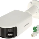 Camara Bala IP Hikvision Ds-2Cd2T46G2P-Isu/Sl(C) 4Mpx/2 Lentes De Lente 2.8Mm/40Mts Ir/Exterior IP67/Luz Intermitente Y Alerta De Audio/Audio Bidireccional/Acusense/Wdr 120Db/Micro SD/Panoramica 180°