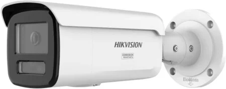 Camara Bala IP Hikvision Ds-2Cd2T87G3-Liy 8Mpx/Lente 4 Mm/60 Mts Ir + Luz Blanca/Exterior IP67/Wdr 130Db/Acusense 3.0/Metal/Nema 4X/Acusearch