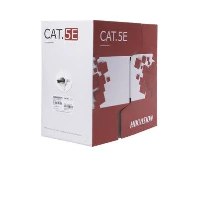 Bobina De Cable Utp Cat6 Hikvision Ds-1Ln6Outpe Uso En Exterior/100% Cobre/305M/Color Negro