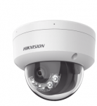 Camara Domo IP Hikvision Ds-2Cd2163G2-Lis2U 6Mpx/Lente 2.8 Mm/30 Mts Luz Blanca + 30 Mts Ir/Acusense/Exterior IP67/Ik10/Wdr 120Db/PoE/Onvif/Micro SD/Dual Light + 2 Microfonos