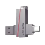 Memoria USB Dual 128Gb Hikvision Hs-USB-E307C/128G USB-C Y USB-A, Alta Velocidad, Metalica
