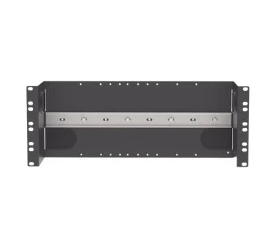 Soporte Industrial Panduit Iabdin4 Para Instalar Equipos De Montaje En Riel Din/Para Racks O Gabinetes Estandar De 19In/De 4Ur/Color Negro