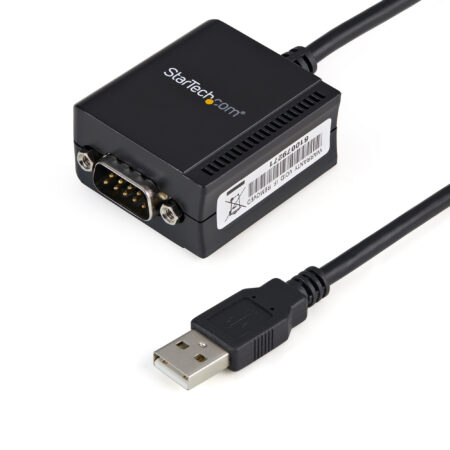 Cable 1.8M USB A Puerto Serial Rs232 Db9 Con Retencion Puerto C.m