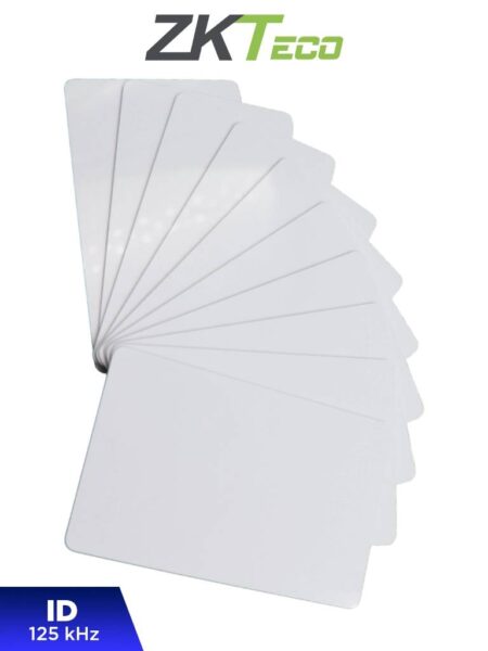 Zkteco Idcardnn – Paquete De 10 Tarjetas Id Con Frecuencia De 125 Khz, 1 Mm De Grosor, Sin Folio Impreso