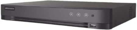 Dvr 16 Canales Turbohd + 8 Canales IP Hikvision Ids-7216Hqhi-M1/Xt, 5Mpx 3K Lite/Audio De Dos Vias Por Coaxitron/Reconocimiento Facial/Acusense/1 Bahia De Disco Duro/Salida De Video En Full HD