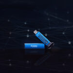 Memoria USB 128Gb Kingston Ikkp200/128Gb Ironkey Keypad 200, Usb3.2/IP68/Color Azul