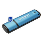 MEMORIA USB 128GB KINGSTON IKVP50/128GB, IRONKEY VAULT PRIVACY 50, USB-A 3.2, COLOR AZUL
