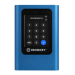 U. ESTADO SOLIDO SSD EXTERNO USB 3.2 480GB KINGSTON, IRONKEY VAULT PRIVACY 80, COLOR AZUL-NEGRO, IKVP80ES/480G