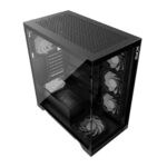 Gabinete Xpg Invaderxmt-Bkcww, Mid-Tower, C/Ventana, Sin Fuente, Rgb, USB-C, Color Negro, ATX
