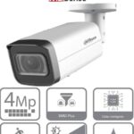 Dahua Ipc-Hfw2441T-Zs - Camara IP Bullet De 4 Mp/ Lente Motorizado De 2.7 A 13.5 Mm/ Wizsense/ Ir De 60 Metros/ Smd + - Ranura Para MicroSD/ IP67/ Ik10