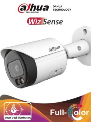 CAMARA BULLET IP DAHUA IPC-HFW2449S-S-IL 4MPX/LENTE DE 2.8MM/95°/MICROFONO INTEGRADO/30 MTS DE IR Y LUZ VISIBLE/ILUMINADOR DUAL INTELIGENTE+FULL COLOR