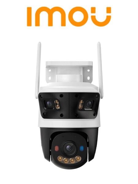 Camara IP Pt Triple WiFi Imou Cruiser Triple 11Mpx/Lente Fijo 3Mpx/Disuasion Activa/Audio Bidireccional/Ipc-S7Un-11M0Wed