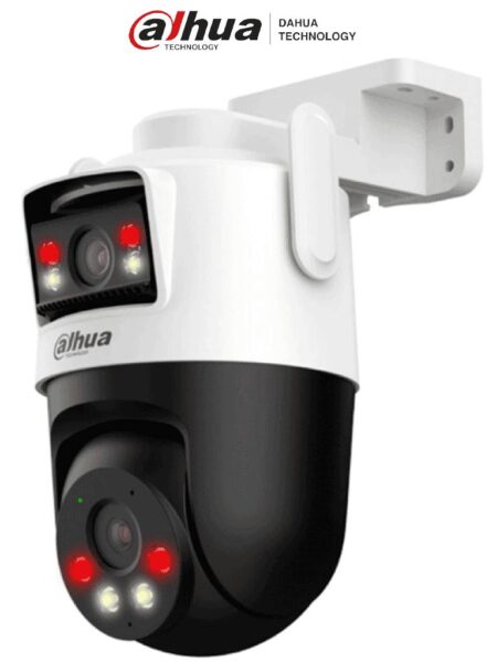 Cámara Dahua Ipc-Wpt1339Dd-Sw-3E2-Pv – Cámara IP Pt WiFi Dual De 6 Megapíxeles, Dos Lentes De 3 Mp Cada Uno (Fijo Y Pt)